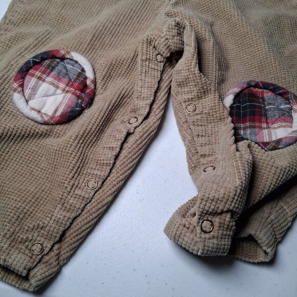 Vintage Blooz by Cachcach Overalls Youth 24 Months Brown Corduroy Penguin Pants - Picture 14 of 16